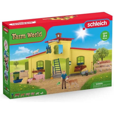 Schleich Farm World - 50x16x30 cm - Groot Boerderij 42605 - Geel - Schleich - OneSize - Speelgoed