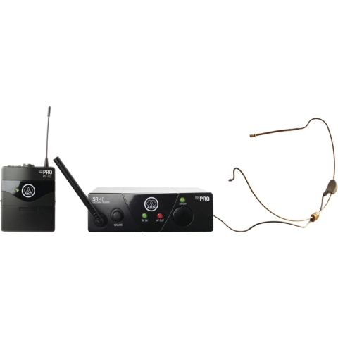 AKG WMS40 Mini Sport Set ISM 1 Draadloze microfoonset Headset Zendmethode:Radiografisch Draadloos Radiografisch