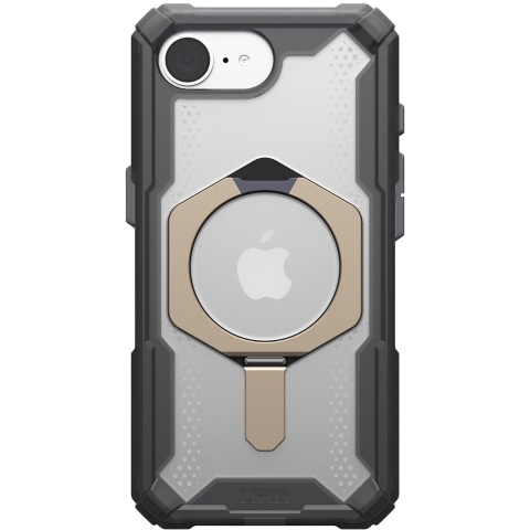Urban Armor Gear Plasma XTE Outdoor telefoonhoes Apple iPhone 16e Transparant, Titaan Inductieve lading, MagSafe compatible, Met standfunctie, Stootbestendig