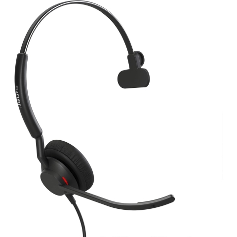 Jabra Engage 40 On Ear headset Telefoon Kabel Mono Zwart Ruisonderdrukking (microfoon), Noise Cancelling Headset, Mono, Volumeregeling, Microfoon