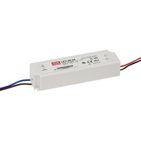 MW Mean Well LPV-35-12 LED-transformator Constante spanning 36 W 0 - 3 A 12 V/DC Niet dimbaar, Overbelastingsbescherming 1 stuk(s)