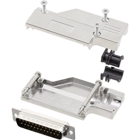 encitech DCMR-FK-25-DMP-K 6355-0065-23 D-sub male connectorset 90 ° Aantal polen: 25 Soldeerkelk 1 set(s)