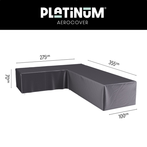 Loungesethoes hoekset links 355x275x100xH70 cm - Aerocover
