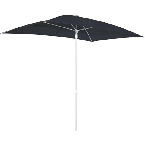 Parma Stokparasol Rechthoek 135x215 cm zwart - Borek