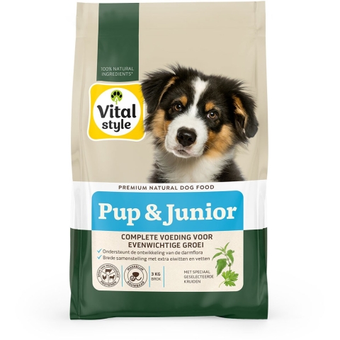 Vitalstyle Puppy&Junior Hondenvoer 3 kg