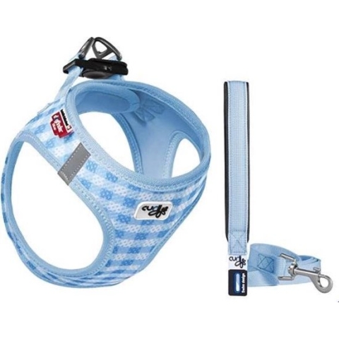 Curli Hondentuigje Harness Caro 30-35 Cm Mesh/nylon Blauw