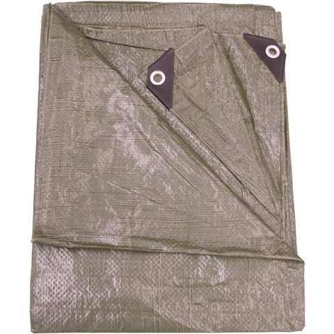 Afdekzeil/dekzeil groen waterdicht kunststof 90 gr/m2 - 600 x 1000 cm -