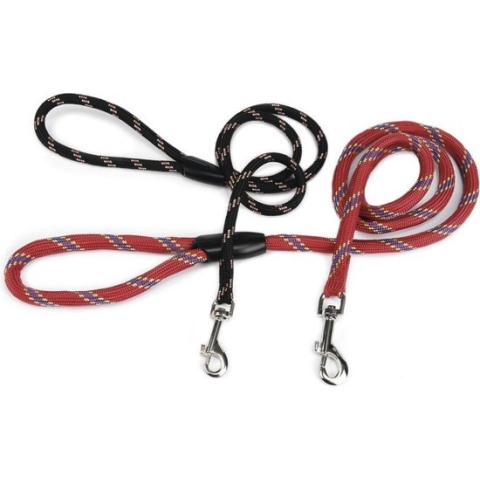 Beeztees - Hondenriem - Rond - Zwart - 125 cm x 13 mm