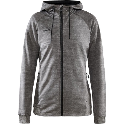 Craft 1909133 Adv Unify Fz Hood Wmn - Dk Grey Melange - M