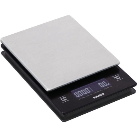 Hario Weegschaal - Zwart - Metaal - Timer