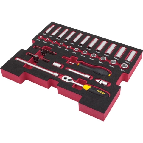 Stanley handgereedschap FMHT0-74295 FatMax Tstak Insert Doppenset 1/4" 48-delig - FMHT0-74295