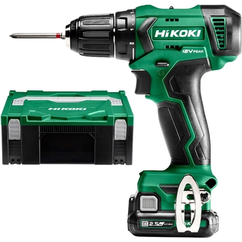 Hikoki DS12DAWEZ | Accu Boor-schroevendraaier 12V Peak | Inclusief accu & lader | In koffer - DS12DAWEZ