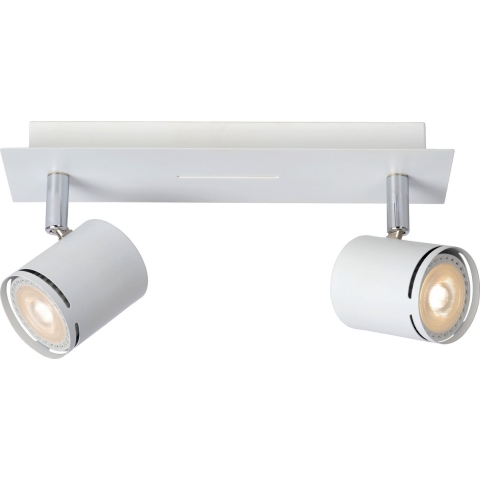 Lucide Rilou - Opbouwspot - 26 X 7,5 X 12 Cm - 2 X 4,5W Dimbare LED Incl. - Wit