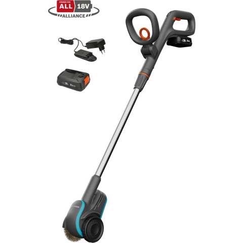 Gardena Accu-voegenborstel EasyWeed | Set | 1 x 2.0 Ah accu + oplader - 14820-20