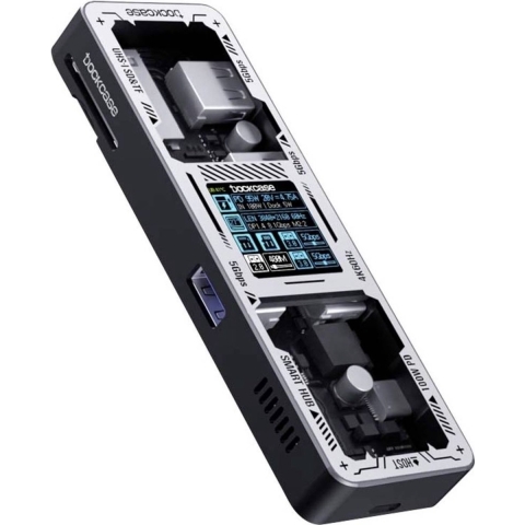 Dockcase DPR71S-EB USB-C dockingstation Geschikt voor merk (dockingstation): Universeel Geïntegreerd display, Incl. laadfunctie, USB-C Power Delivery,