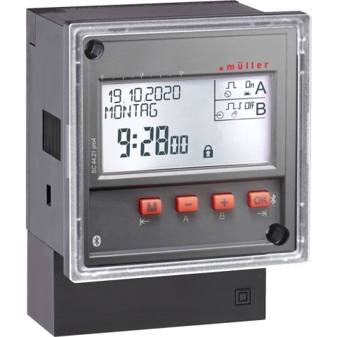 Müller SC 44.21 pro4 230V 50-60Hz DIN-rail schakelklok Digitaal 230 V 4000 W