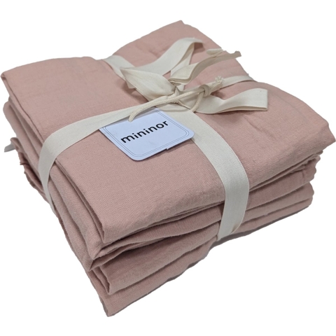 Mininor Hydrofiele Doek - 6-pack - Peach - Mininor - OneSize - Hydrofiele Doek