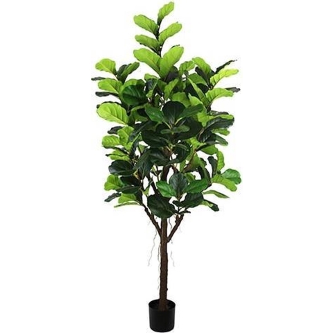 Ficus Lyrata 210 cm kunstplant - Buitengewoon de boet