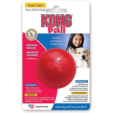 Kong Bal Small 1 St - Bal - 168 mm x 110 mm x 51 mm - Rood