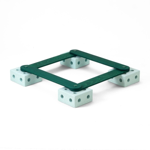 MODU Balancebane - 17 Onderdelen - Ocean Mint/Bos Green - MODU - OneSize - Babyspeelgoed