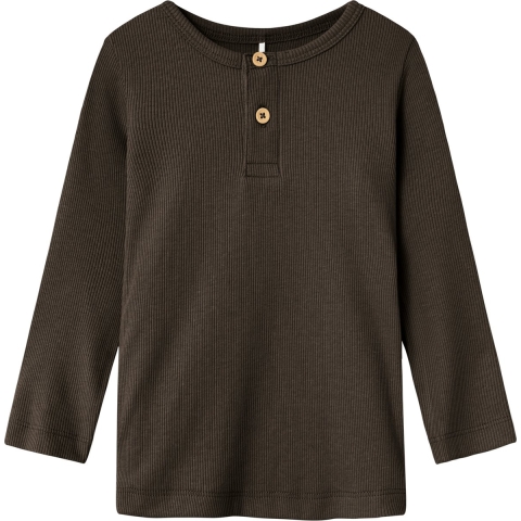 Name It Blouse - Noos - Rib - NmmKab - Delicioso Melange - Name It - 2 jaar (92) - Blouse