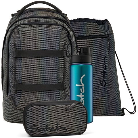 Satch Schooltas Set - Pakket - Verborgen Rainbow - Satch - OneSize - Schooltas