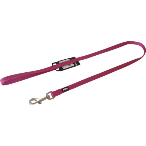 Nobby Classic Hondenlijn - Nylon - S - Framboos - Breedte 15 mm - Lengte 120 cm