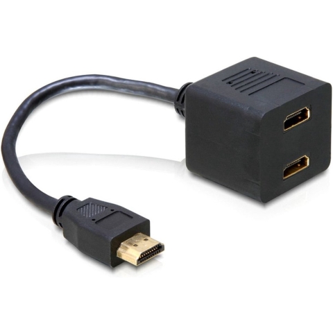 Delock 65056 Adapter HDMI male naar 2 x HDMI female