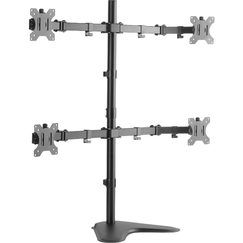 LogiLink BP0046 32  Doorvoer Roestvrijstaal flat panel bureau steun