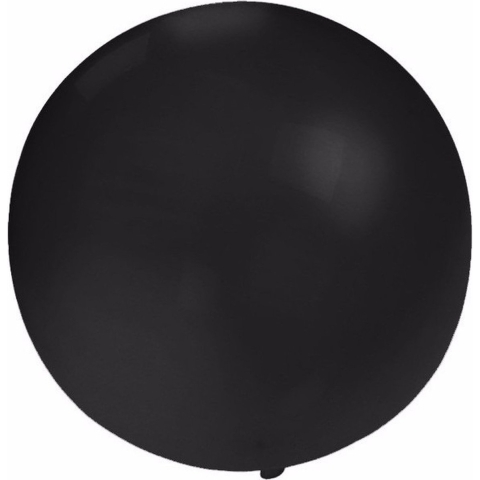 Grote ballonnen 60 cm - 8x - zwart - Feestartikelen/versiering - verjaardag -
