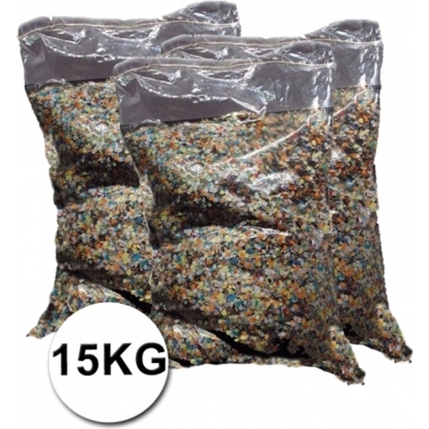 Mega zak confetti multikleuren ca. 15 kg -
