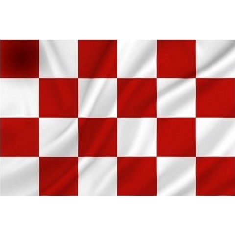 Luxe vlag Noord-Brabant - Brabantse vlag - polyester - 70 x 100 cm - Vlaggenmast vlaggen - Feestarti -
