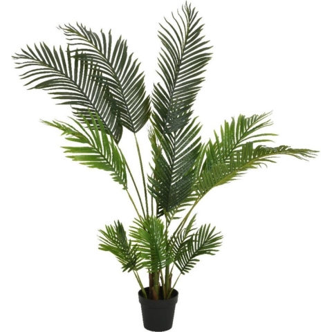 Groene Palm Areca/goudpalm kunstplanten 150 cm in pot -