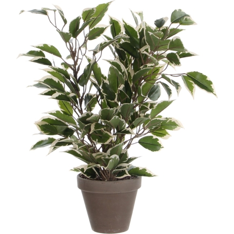 Mica Decorations Kunstplant Ficus - 40 cm - groene kamerplant -