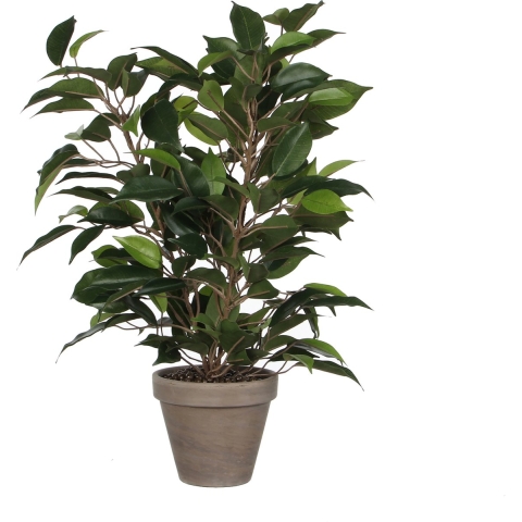 Mica Decorations groene ficus kunstplant - 40 cm - Kunstplanten - binnenplanten -
