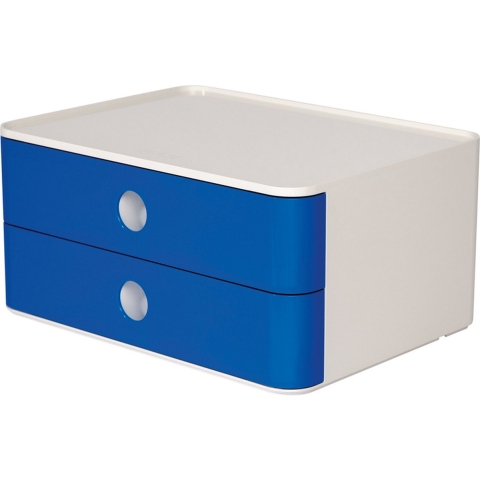 HAN HA-1120-14 Smart-box Allison Met 2 Lades Royal Blauw, Stapelbaar