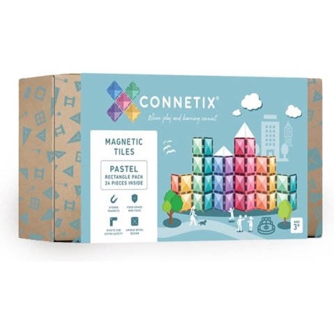 Connetix Rechthoeken Pastel 24 stuks