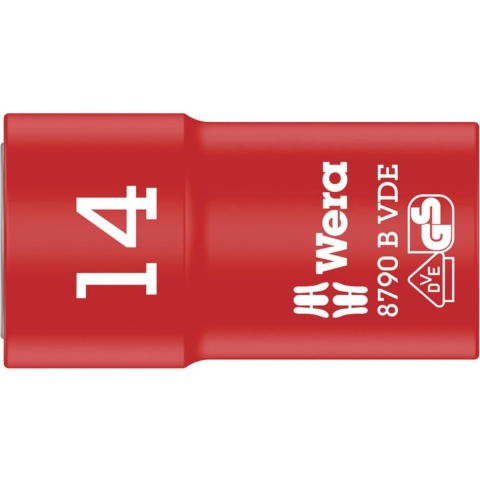Wera 8790 B Zyklop VDE doppen, geïsoleerd, voorzien van 3/8" aandrijving, 14.0 x 46.0 mm - 1 stuk(s) - 05004958001