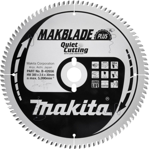 Makita Zaagb MDF 300x30x2.8 100T 15G