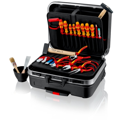 Knipex Gereedschapsassortiment | 24-delig | in hardschalenkoffer | voor elektriciens | 1 stuk - 00 21 06 HL S