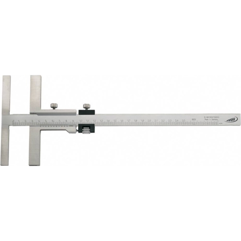 Helios Preisser Aftekenschuifmaat | 160 mm | met fijninstelling | aanslaglengte 135 mm | 1 stuk - 0344501 0344501