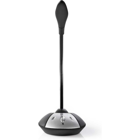 Nedis Microfoon | USB-A Male | Aan/uit knop | Koptelefoonoutput | 1 stuks - MICDU100BK MICDU100BK