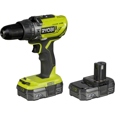 Ryobi R18PD3-220S 18V Li-Ion Percussie Boormachine 2-snelheden 2x Accu 2.0A - 5133003342