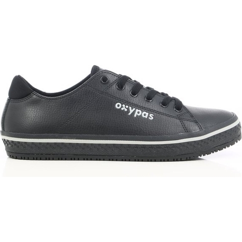 Oxypas Sneaker leer Clark | Zwart | Maat 47 - 00,154,154,47