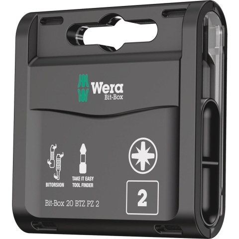 Wera Bit-Box 20 BTH PZ 2, 20-delig - 1 stuk(s) - 05057761001