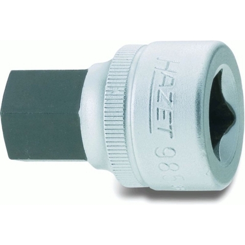 HAZET Dopsleutelbit 985-10 · 1/2 inch (12,5 mm) vierkant hol · Binnen-zeskant-profiel · SW 10 mm