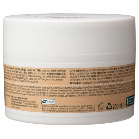 3x Kneipp Nourishing Body Creme Soft Skin 200 ml