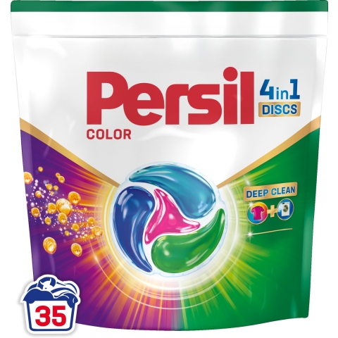 Persil Wasmiddelcapsules Discs Gekleurde was 35 stuks