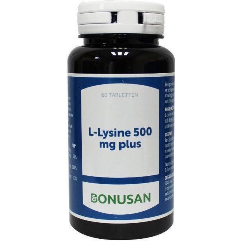 Gratis Verzending: Bonusan L-Lysine 500 mg plus 60 tabletten