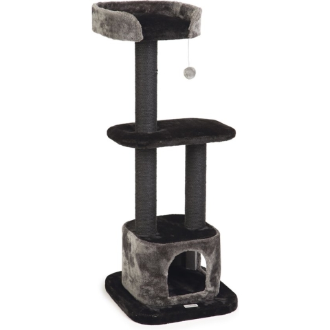 Beeztees Bondica - Krabpaal - Zwart/Grijs - 50x50x120 cm